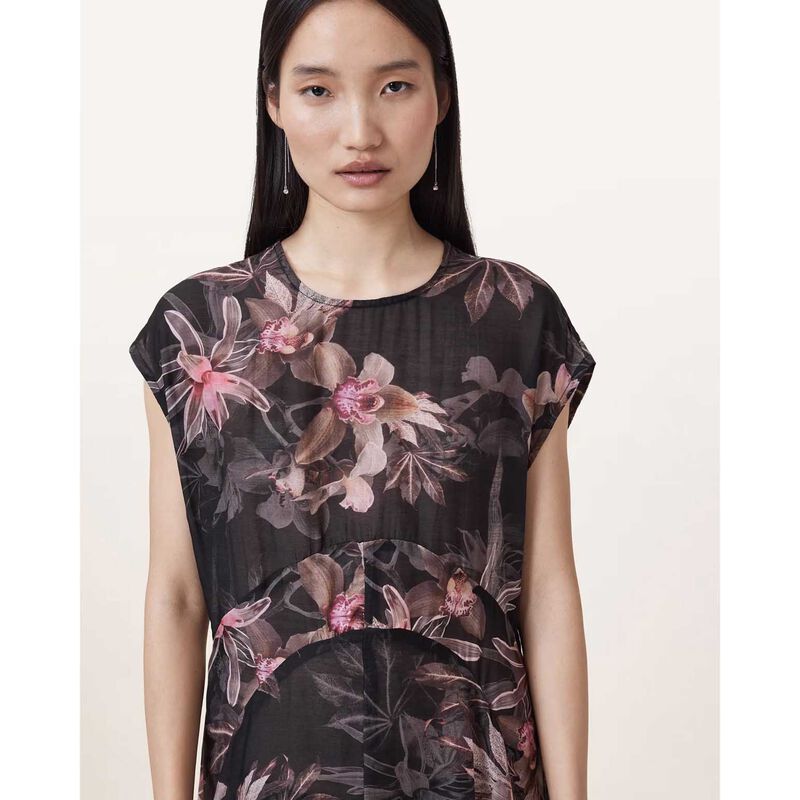 AllSaints Arwen Floral Print Maxi Dress image number 2